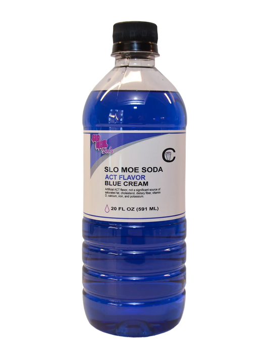 Blue Cream w/ ACT Flavor Soda